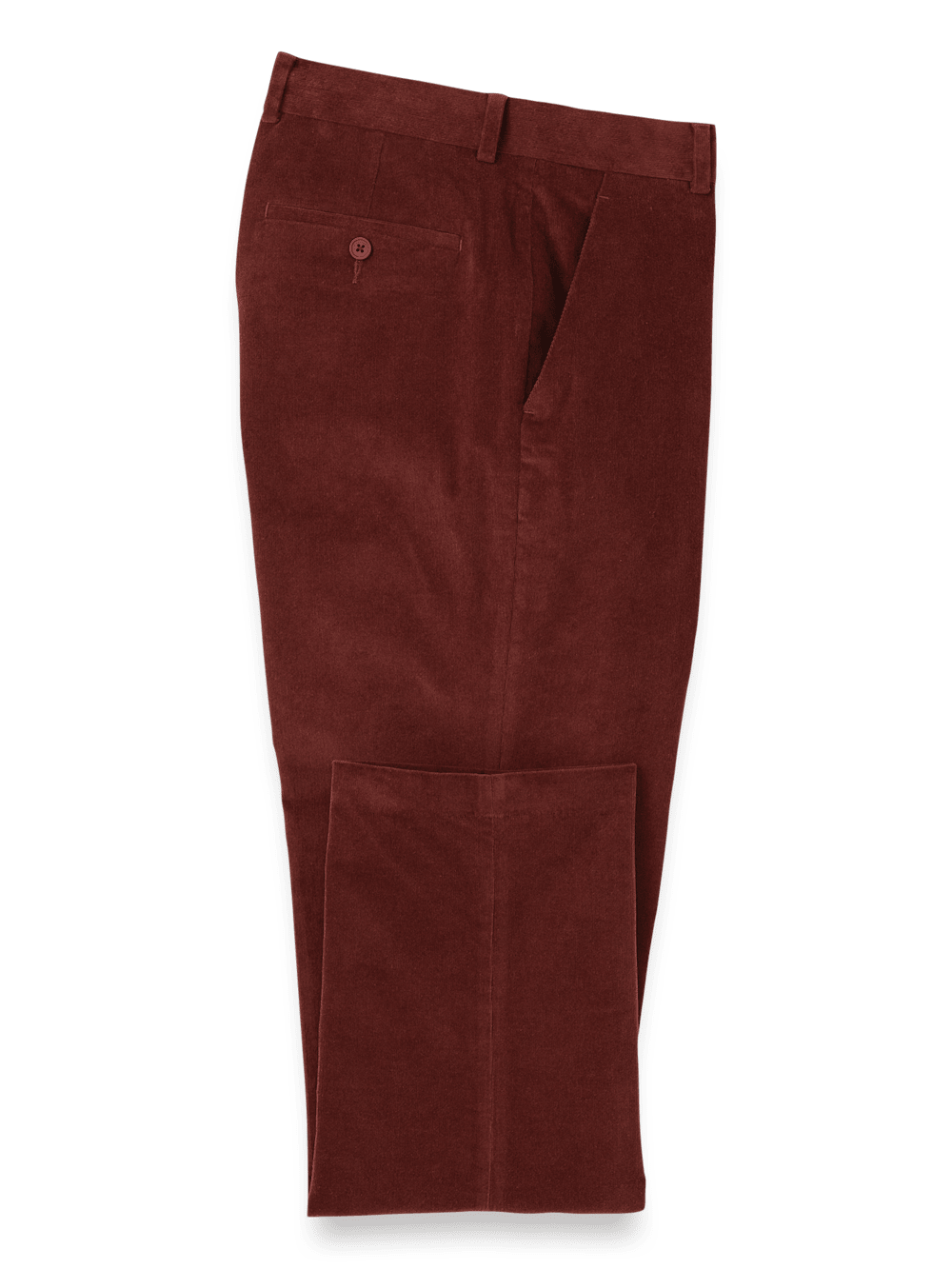 Product Image of Cotton Stretch Corduroy Pant-Burgundy#model_flat front