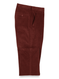 Cotton Stretch Corduroy Pants - Burgundy