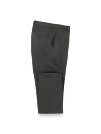 Non-Iron Cotton Stretch Twill Pant - Charcoal