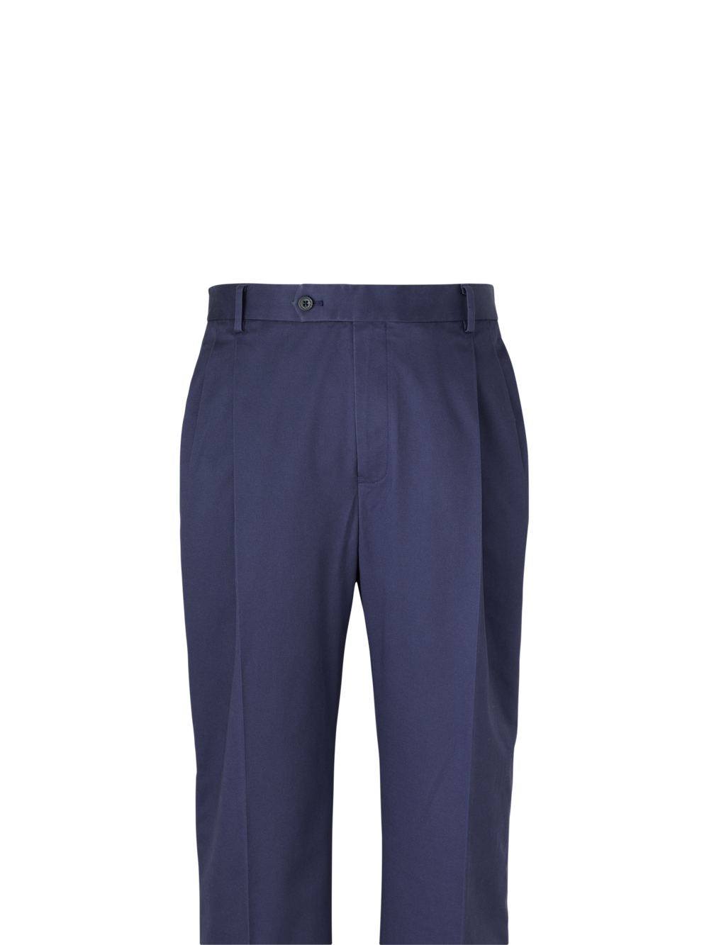 Alternate Image of Non-iron Cotton Stretch Twill Pants-1#model_pleated front