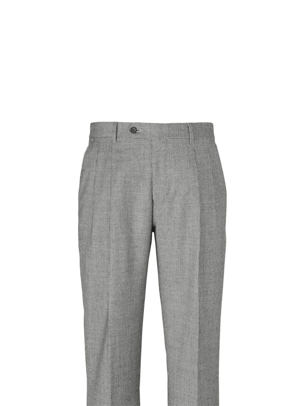 Alternate Image of Wool Flannel Houndstooth Pants-1#model_pleated front