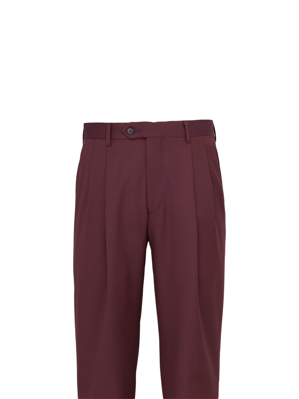 Alternate Image of Wool Gabardine Pants-1#model_pleated front