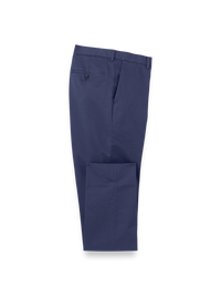 Non-Iron Cotton Stretch Twill Pants - Bright Navy