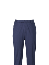 Non-Iron Cotton Stretch Twill Pants - Postal Blue