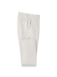 Linen Chambray Twill Pants - Ivory