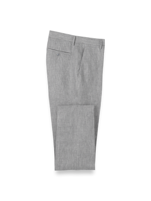 Linen Chambray Twill Pants - Grey