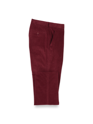 Cotton Stretch Corduroy Pants - Burgundy