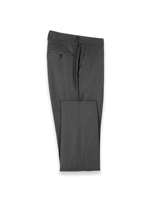 Wool Flannel Solid Pants - Charcoal