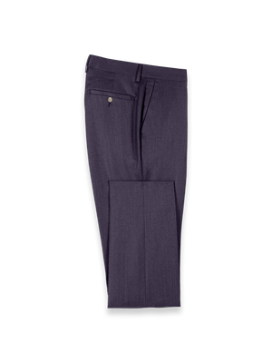 Wool Flannel Solid Pants - Purple