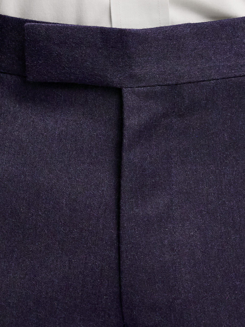 Alternate Image of Wool Flannel Solid Pants-4#model_flat front