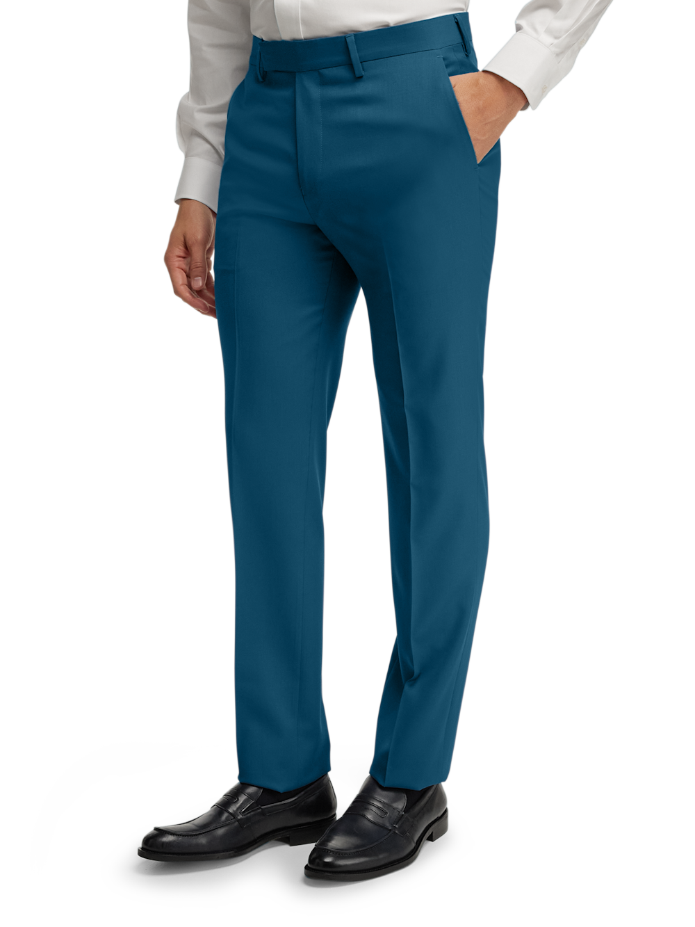 Alternate Image of Wool Gabardine Pants-3#model_flat front