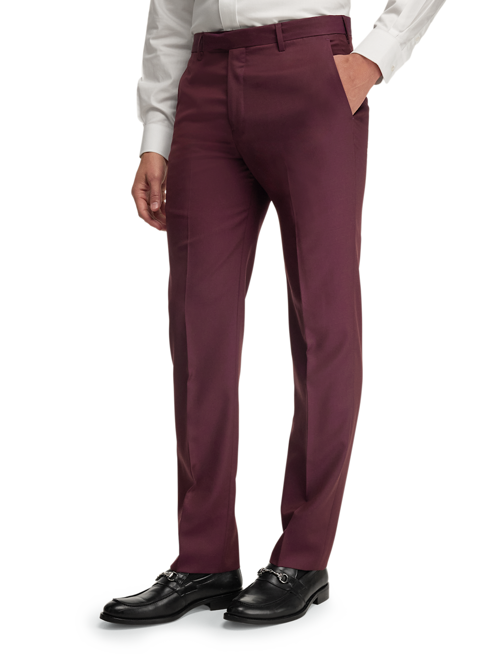 Alternate Image of Wool Gabardine Pants-3#model_flat front
