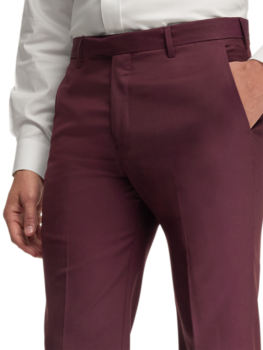 Alternate Image of Wool Gabardine Pants-4#model_flat front