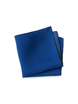 Solid Silk Pocket Square - Blue