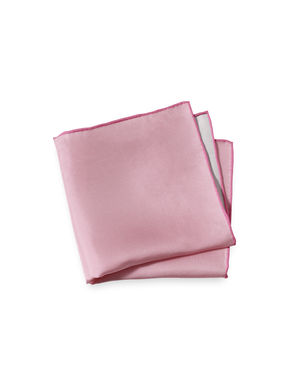 Product Image of Solid Silk Pocket Square-Pink