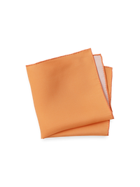 Solid Silk Pocket Square - Melon