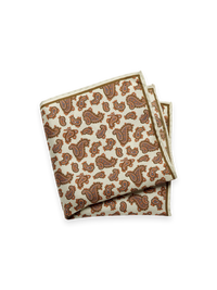 Paisley Silk Pocket Square - Ivory Multi