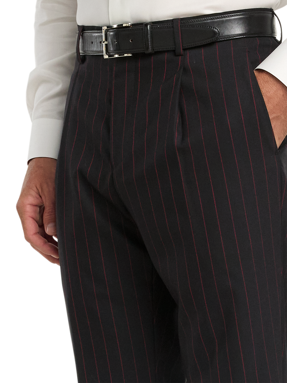 Alternate Image of Wool Stretch Plaid Single Pleat Suit Pants-2
