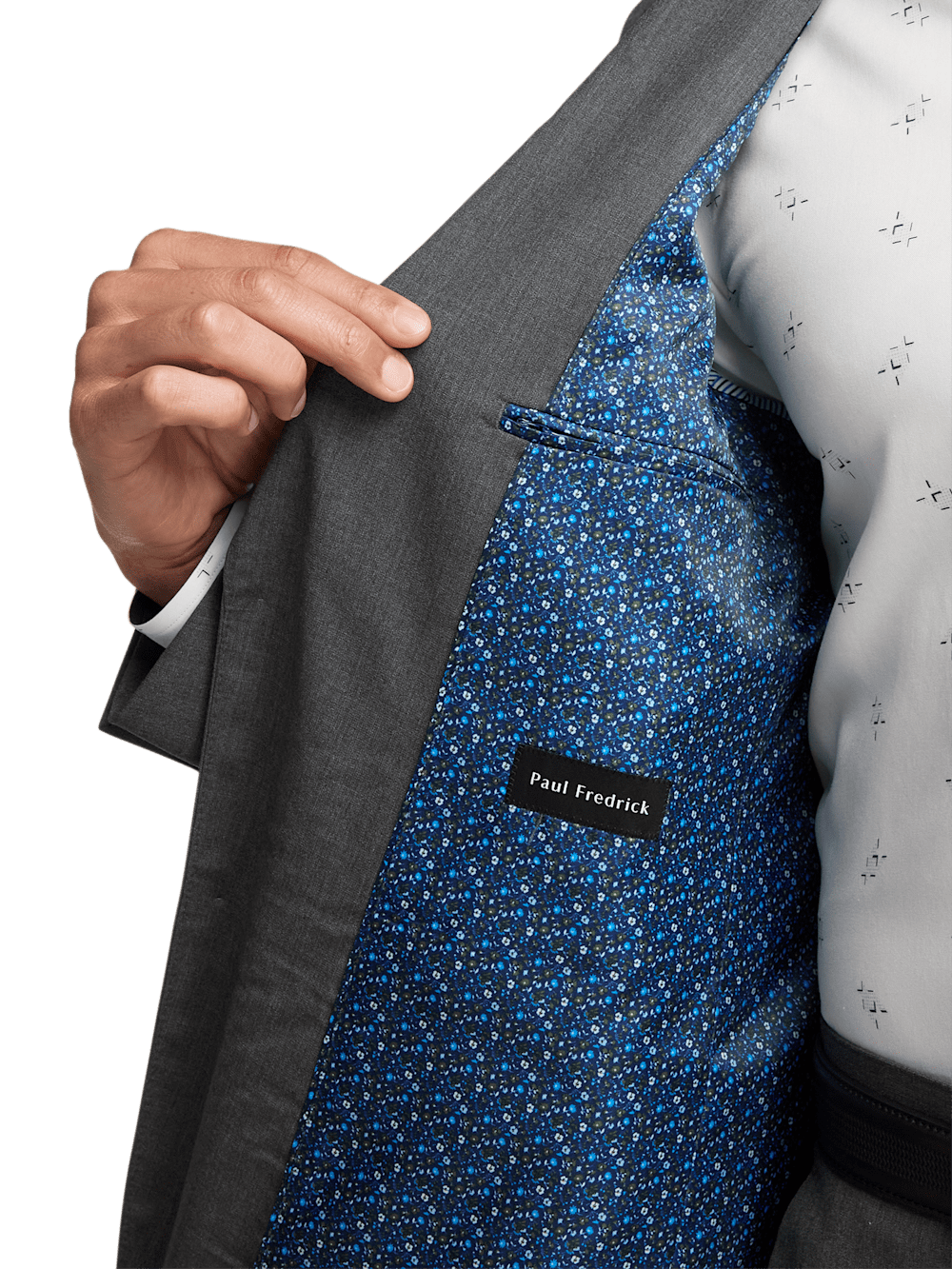 Alternate Image of Wool Stretch Bengaline Peak Lapel Suit Jacket-3