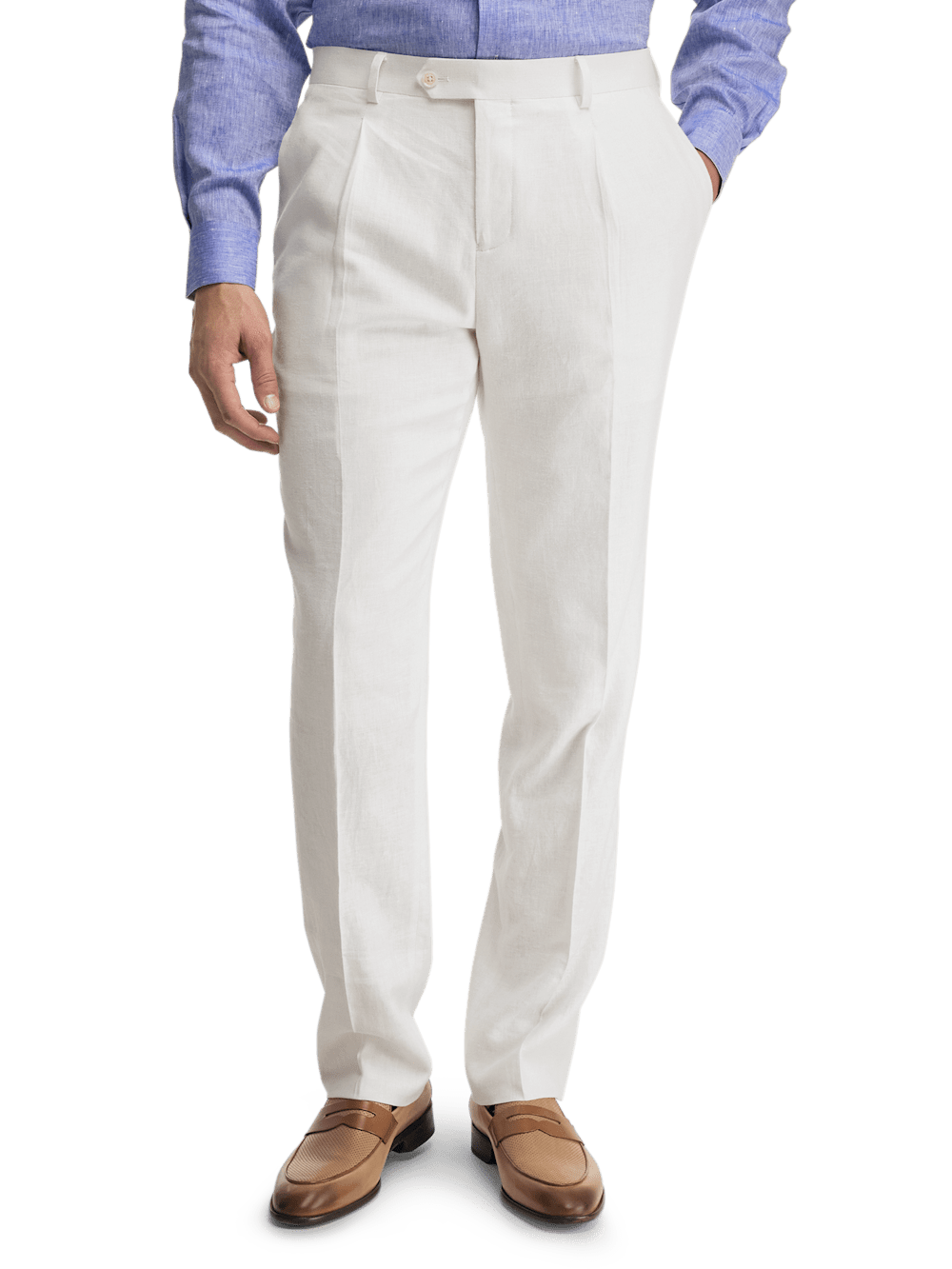 Alternate Image of Linen Blend Single Pleat Suit Pants-1