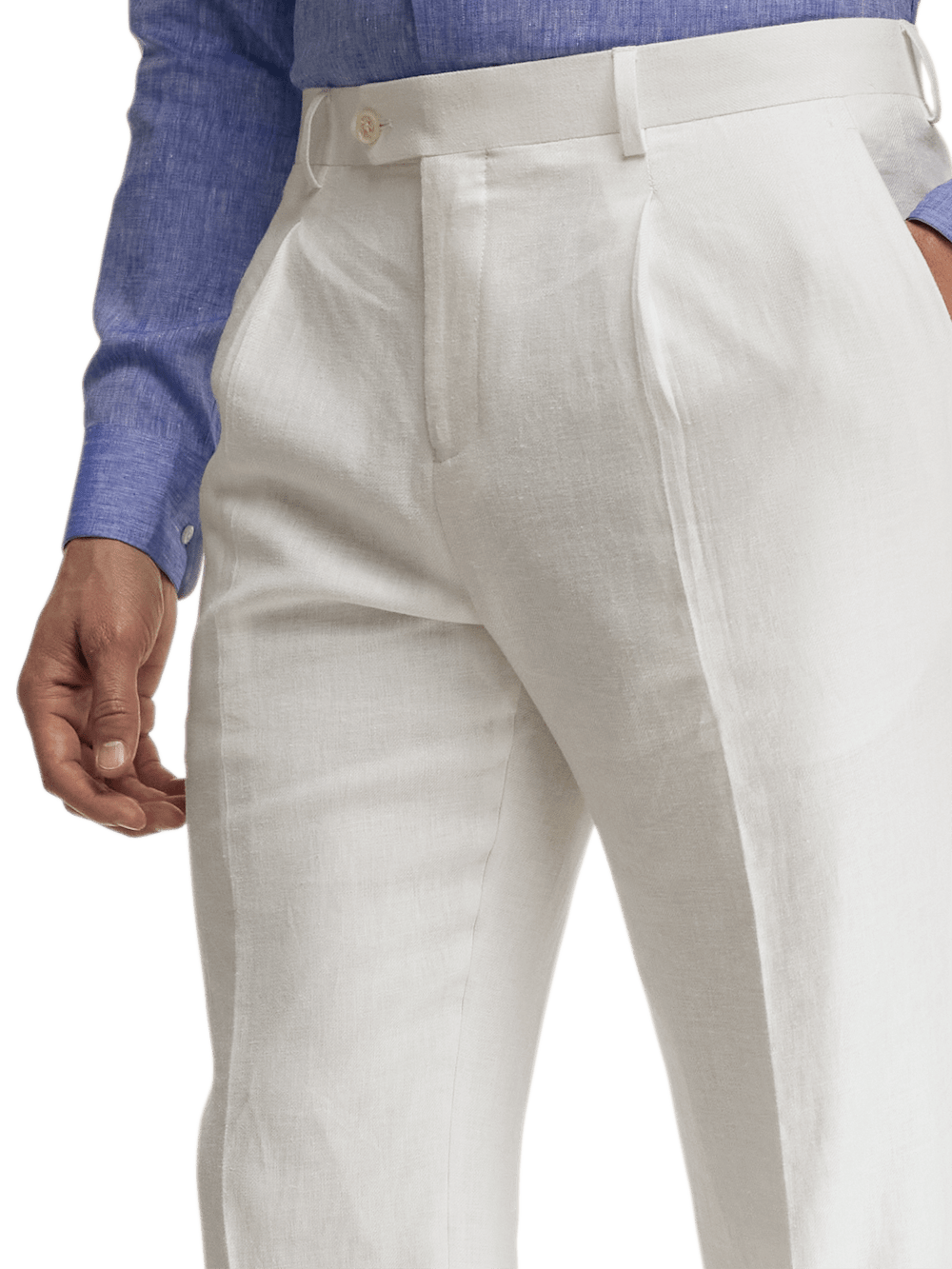 Alternate Image of Linen Blend Single Pleat Suit Pants-4