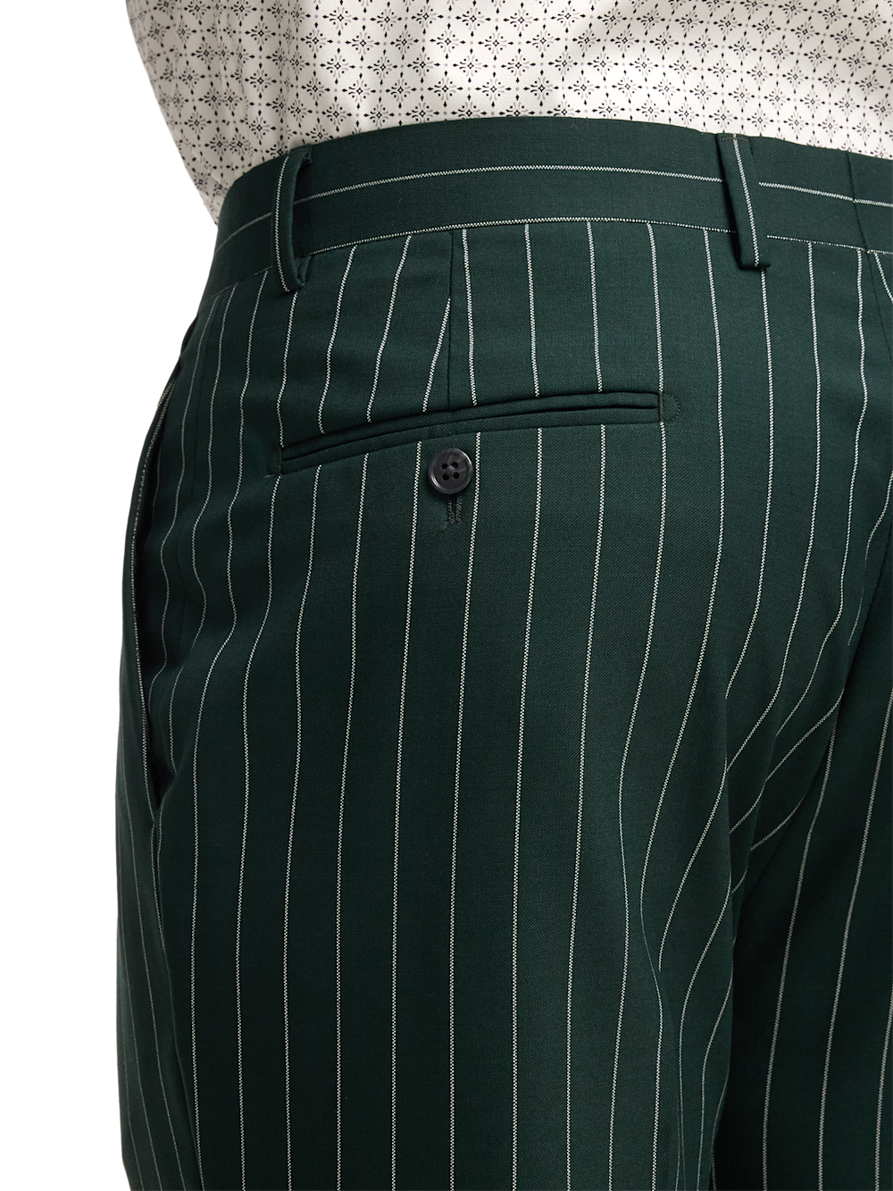 Alternate Image of Wool Stretch Stripe Single Pleat Suit Pants-5