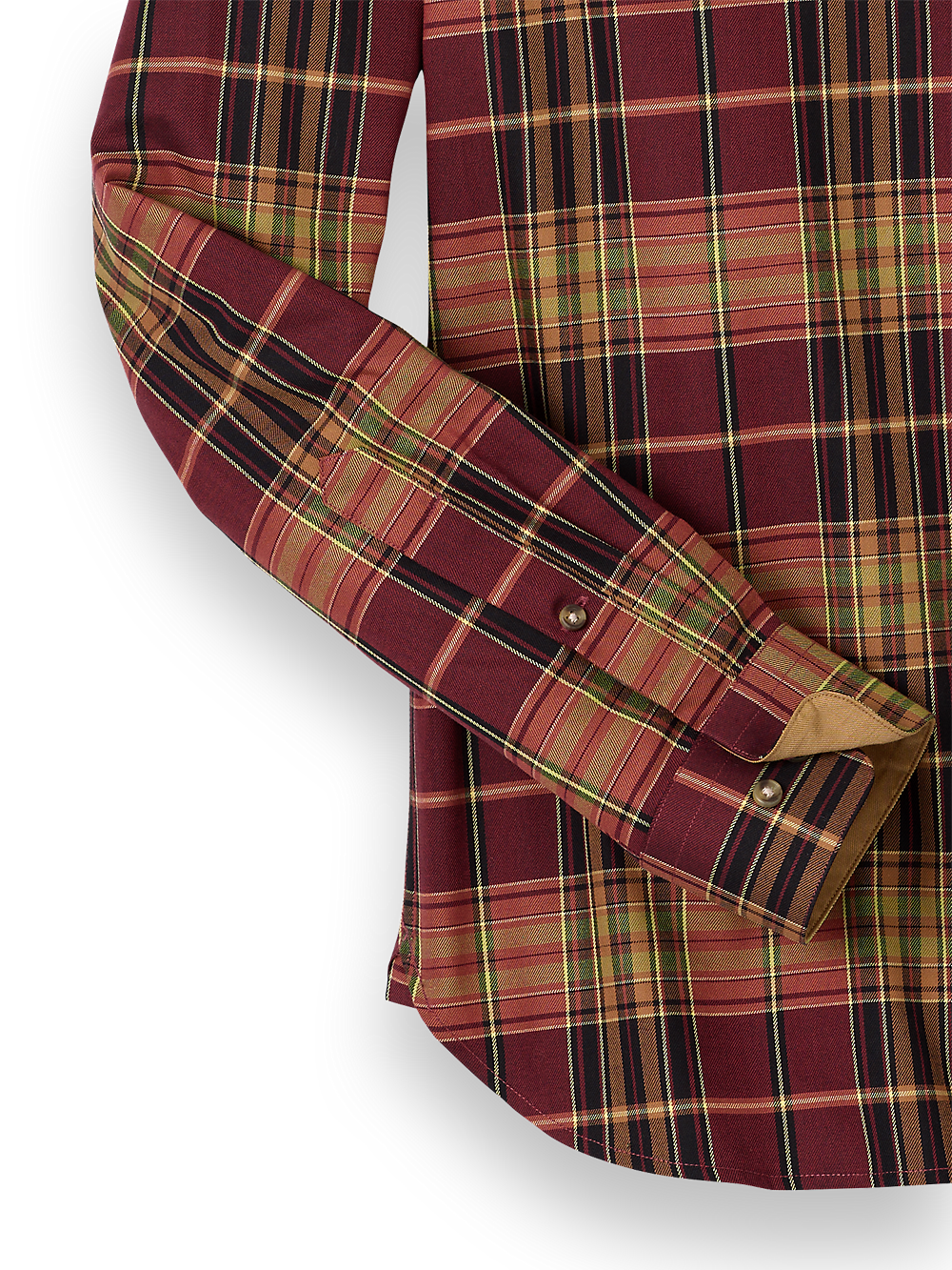 Alternate Image of Cotton Plaid Casual Shirt-6