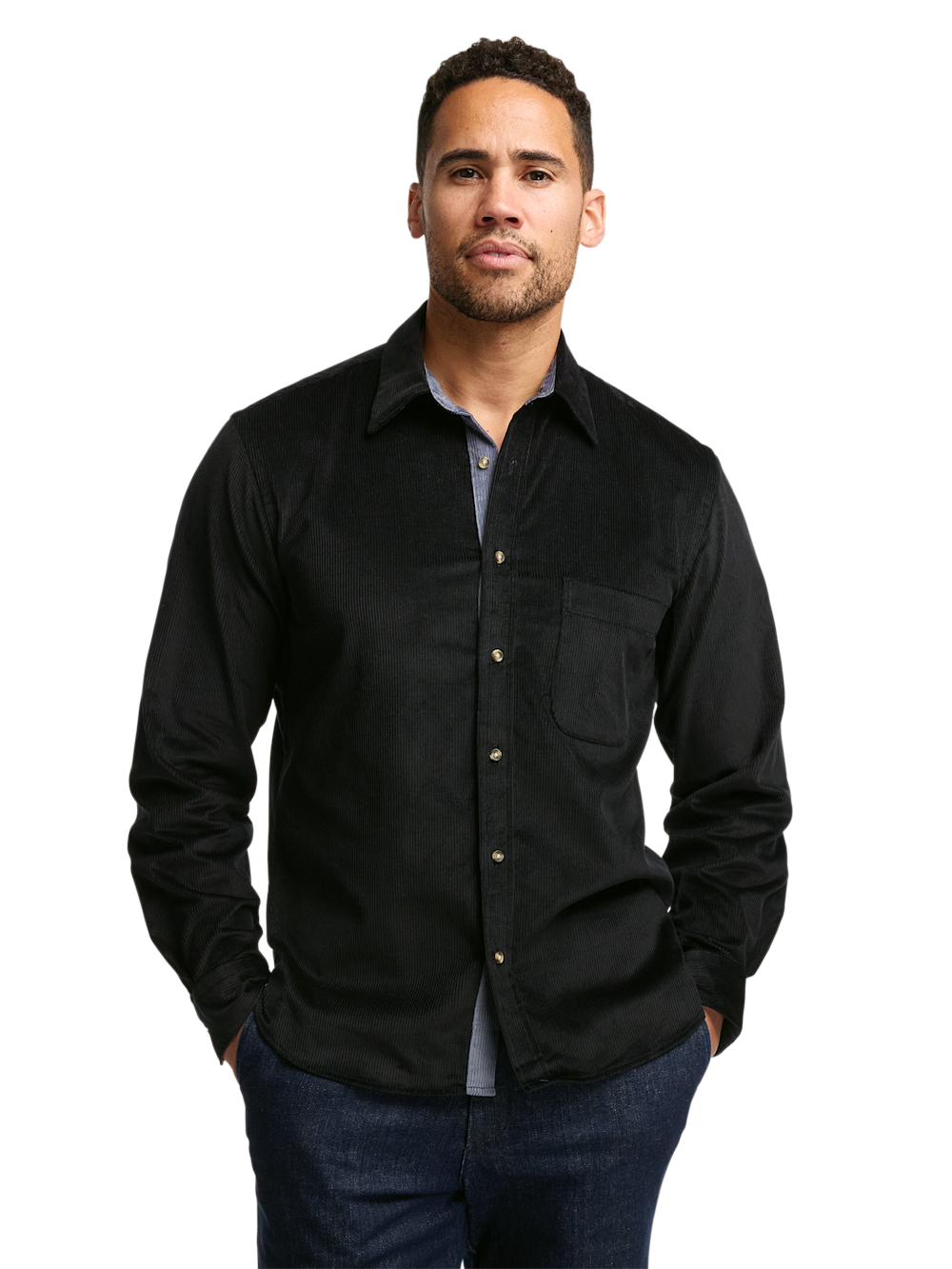 Alternate Image of Cotton Corduroy Casual Shirt-1