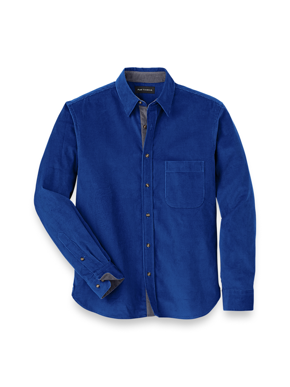 Product Image of Cotton Corduroy Casual Shirt-Blue