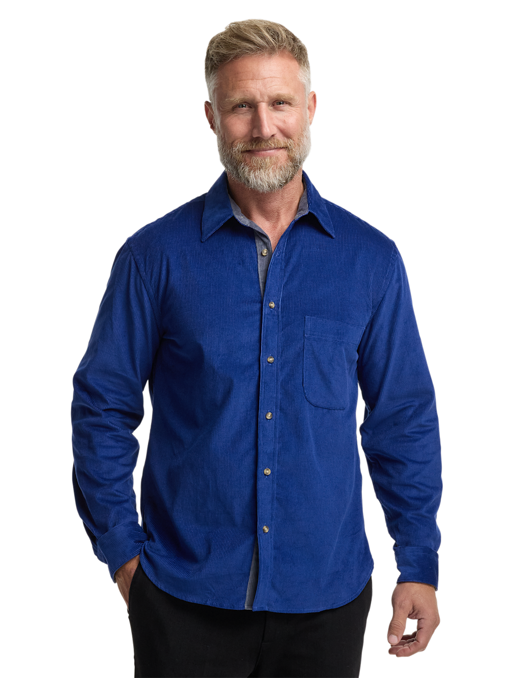 Alternate Image of Cotton Corduroy Casual Shirt-1