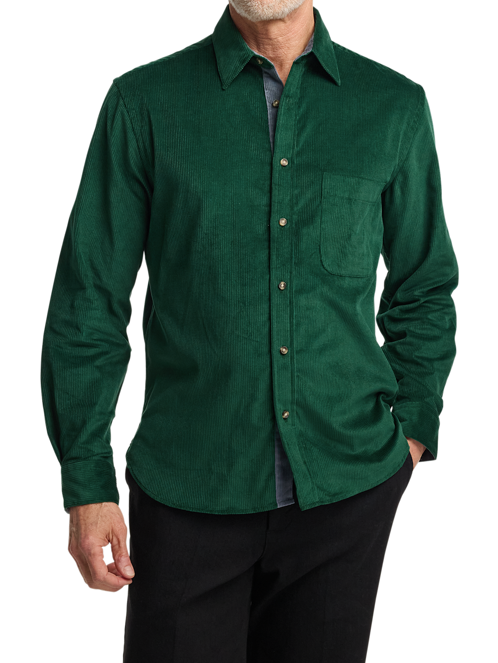 Alternate Image of Cotton Corduroy Casual Shirt-1