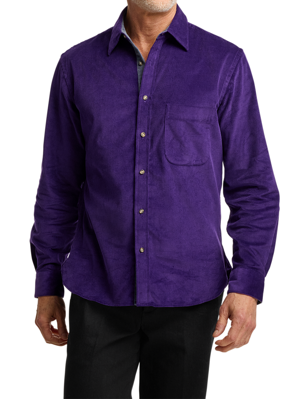 Alternate Image of Cotton Corduroy Casual Shirt-1