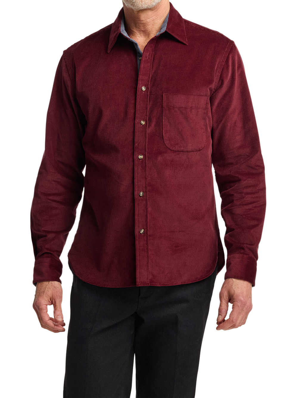 Alternate Image of Cotton Corduroy Casual Shirt-1