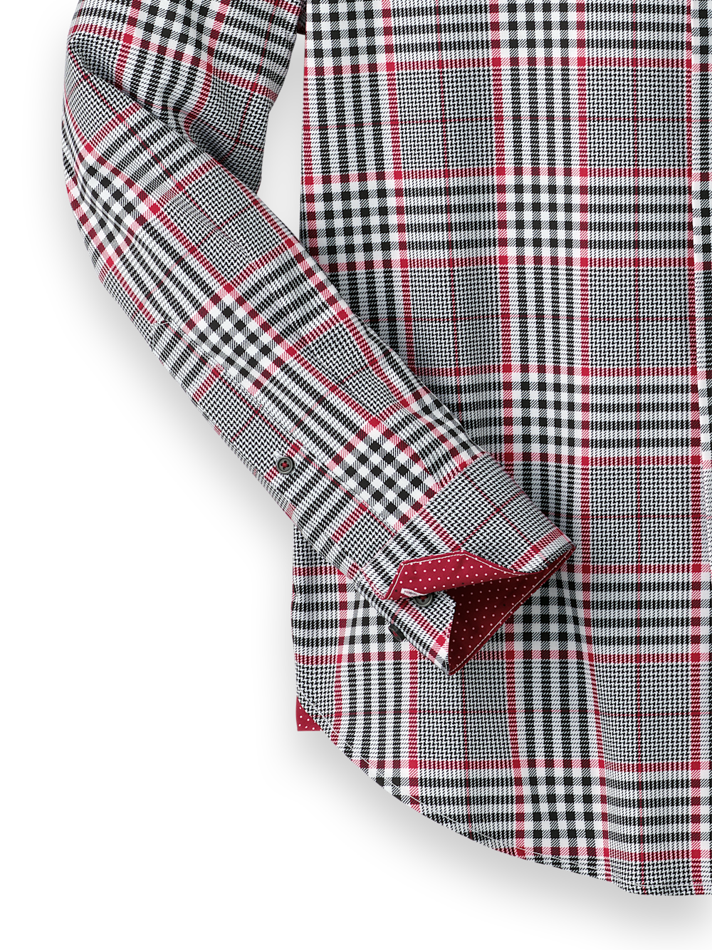 Alternate Image of Performance Stretch Plaid Casual Shirt-6