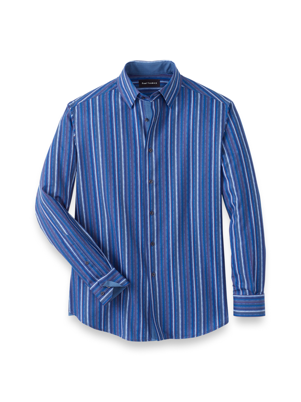 Product Image of Performance Stretch Stripe Casual Shirt-Blue