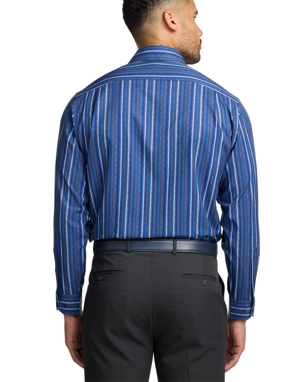 Alternate Image of Performance Stretch Stripe Casual Shirt-4
