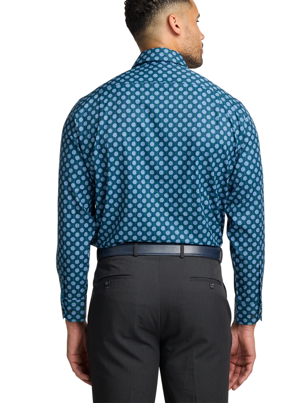 Alternate Image of Performance Stretch Medallion Casual Shirt-4