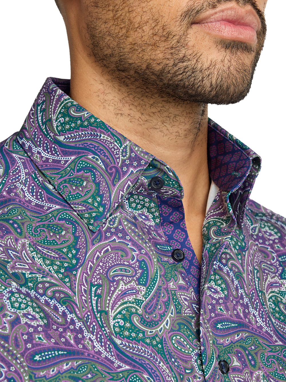 Alternate Image of Performance Stretch Paisley Casual Shirt-2