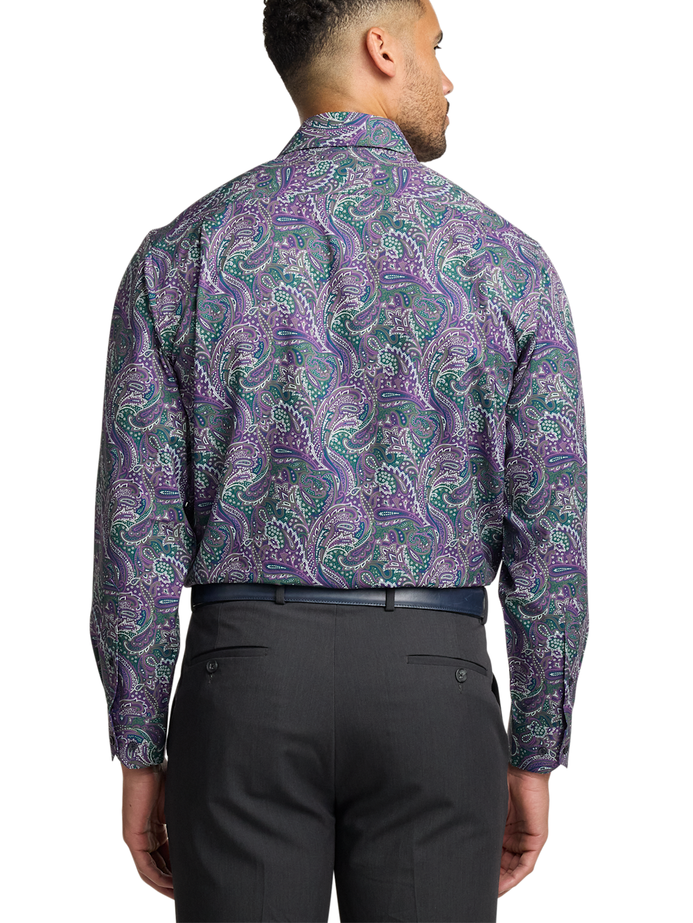 Alternate Image of Performance Stretch Paisley Casual Shirt-4