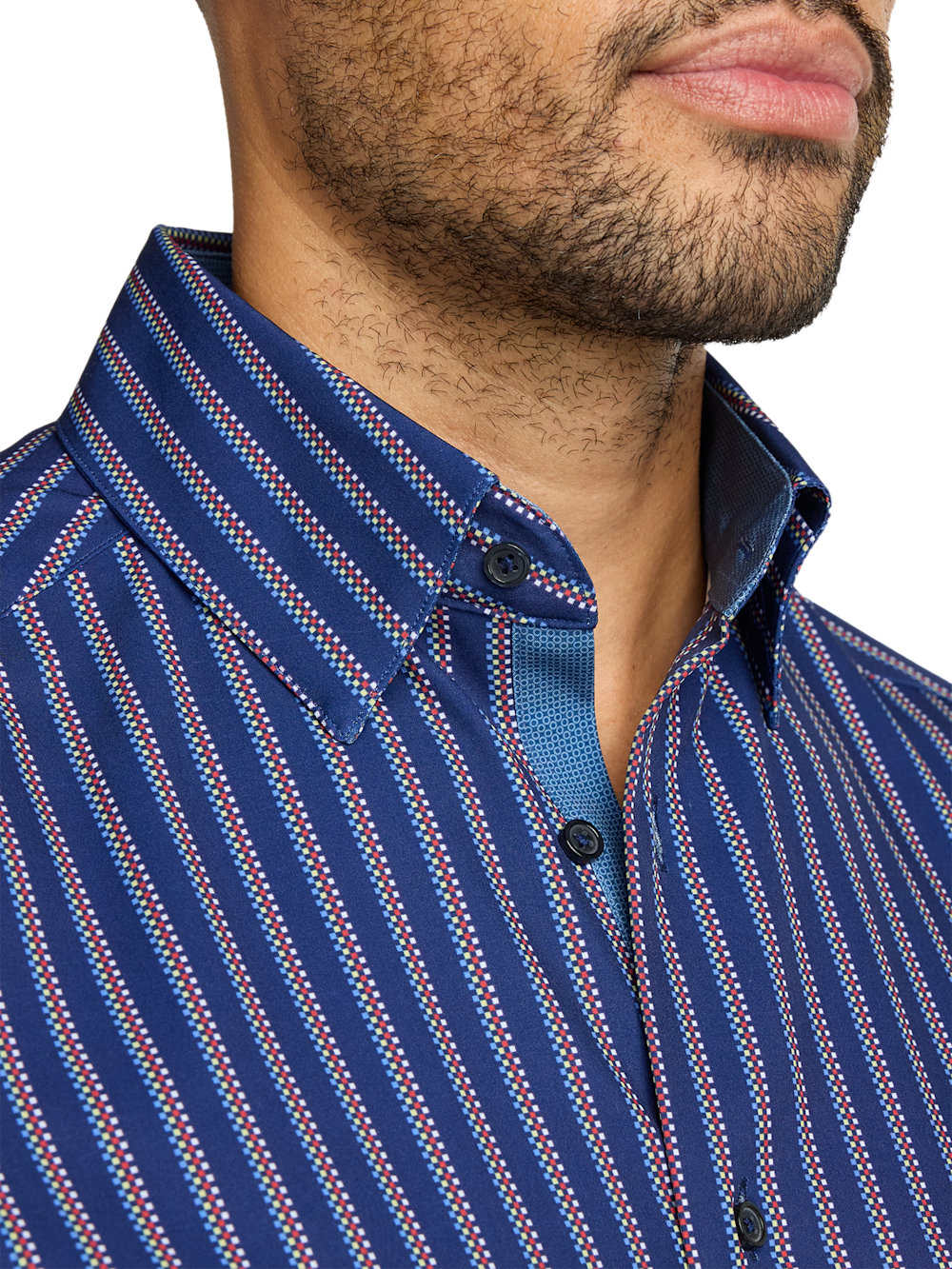 Alternate Image of Performance Stretch Stripe Casual Shirt-2