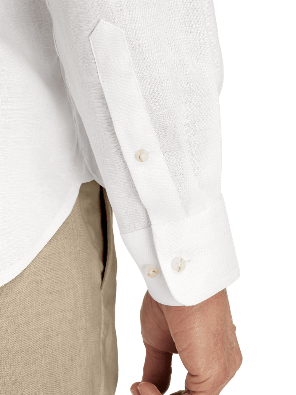 Alternate Image of Linen Solid Casual Shirt-3