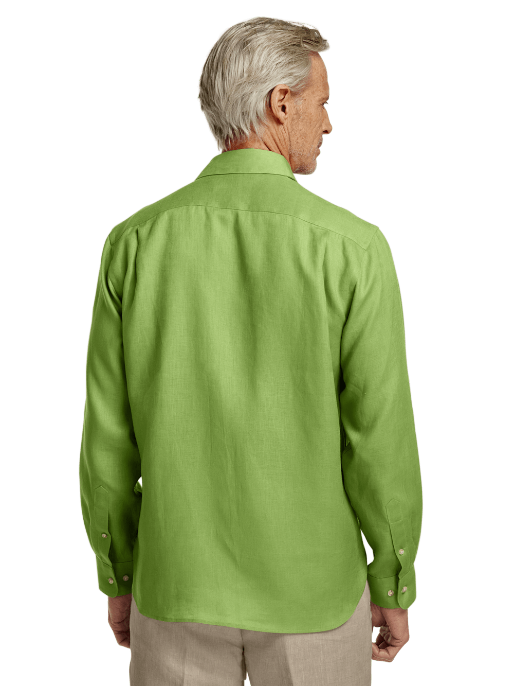 Alternate Image of Linen Solid Casual Shirt-4