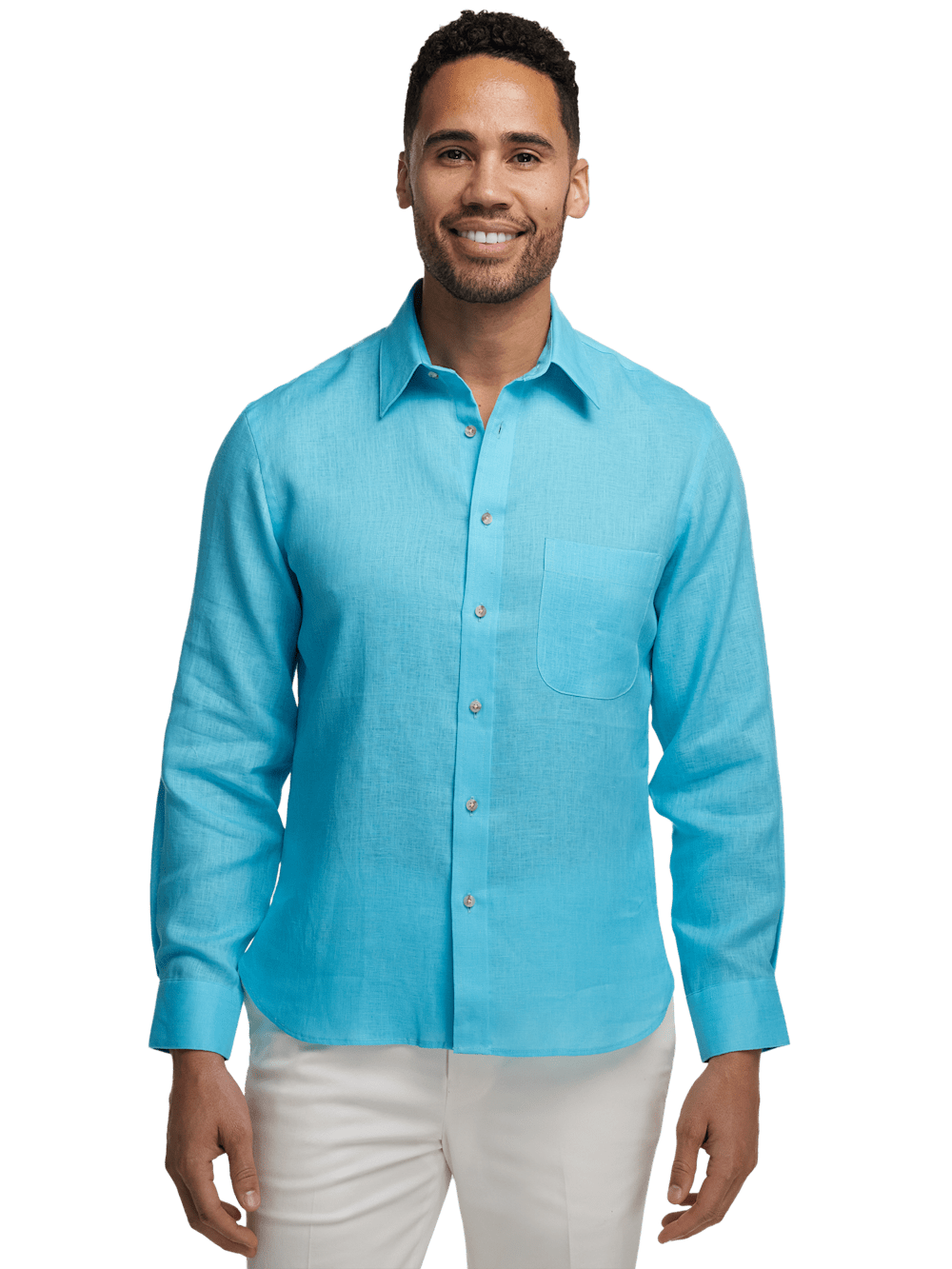 Alternate Image of Linen Solid Casual Shirt-1