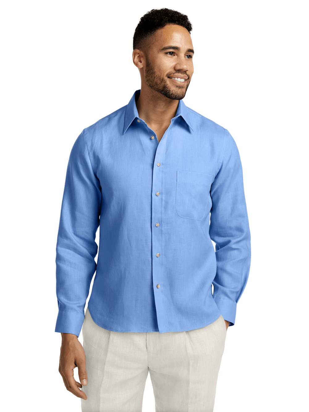 Alternate Image of Linen Solid Casual Shirt-1