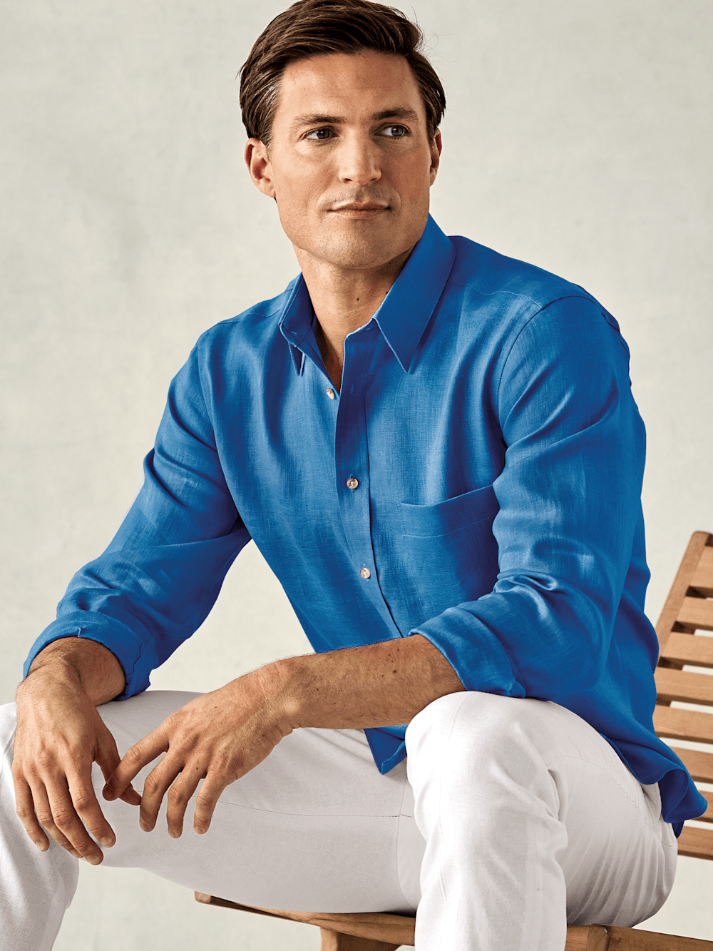 Alternate Image of Linen Solid Casual Shirt-7