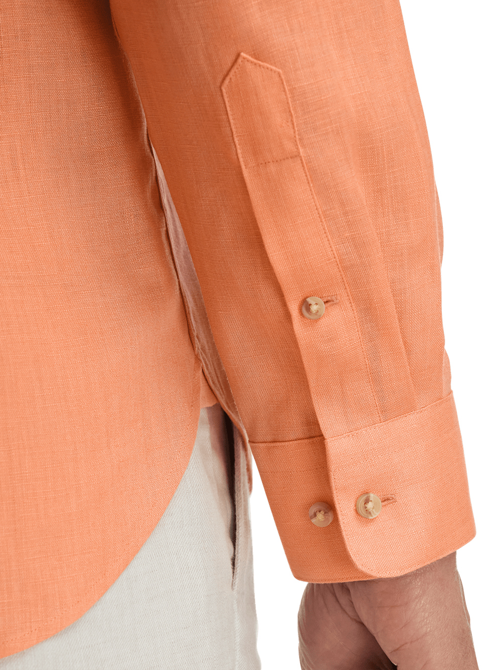 Alternate Image of Linen Solid Casual Shirt-3