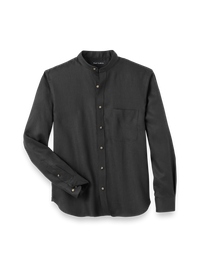 Linen Solid Casual Shirt - Black