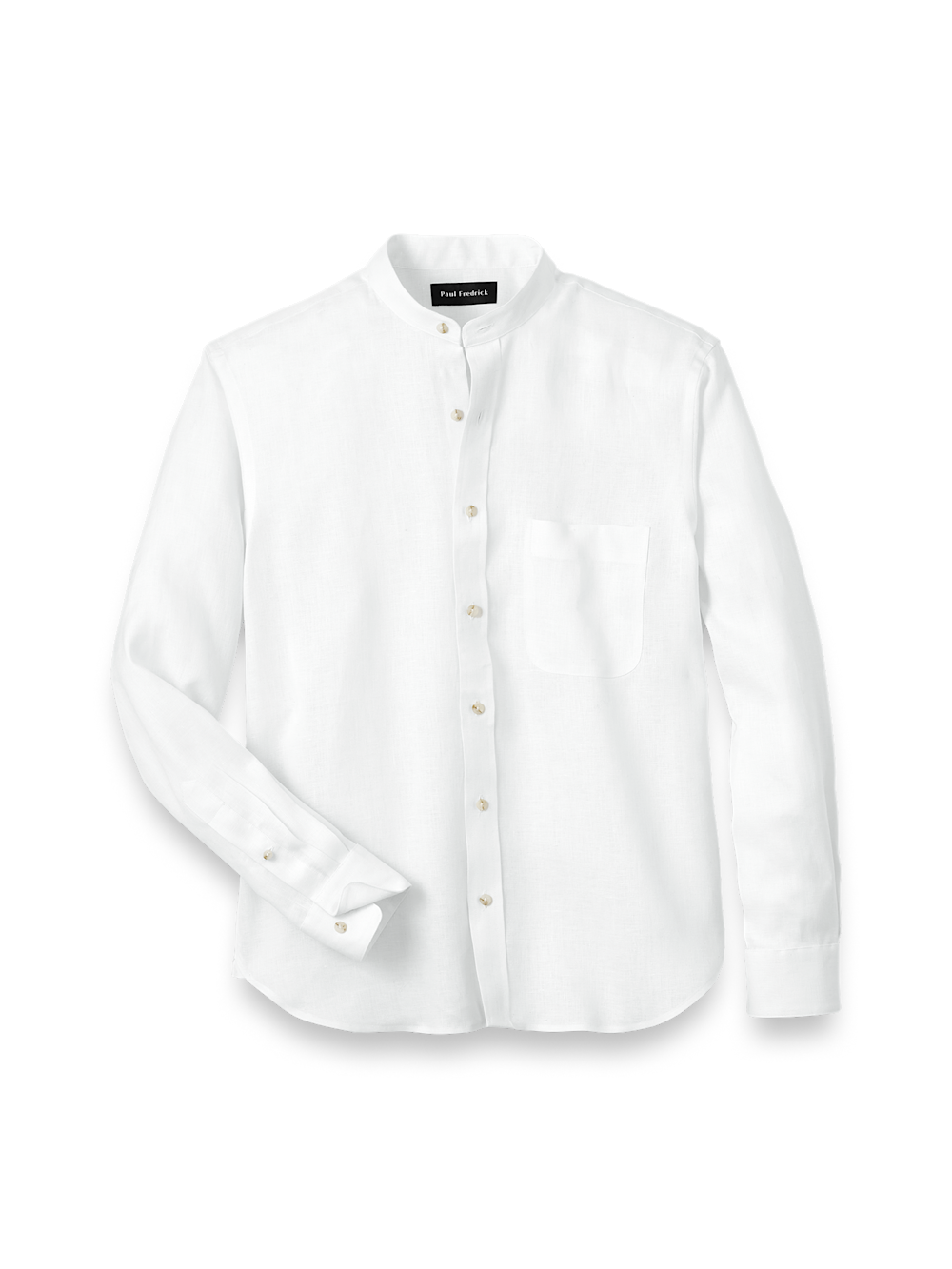 Product Image of Linen Solid Casual Shirt-White