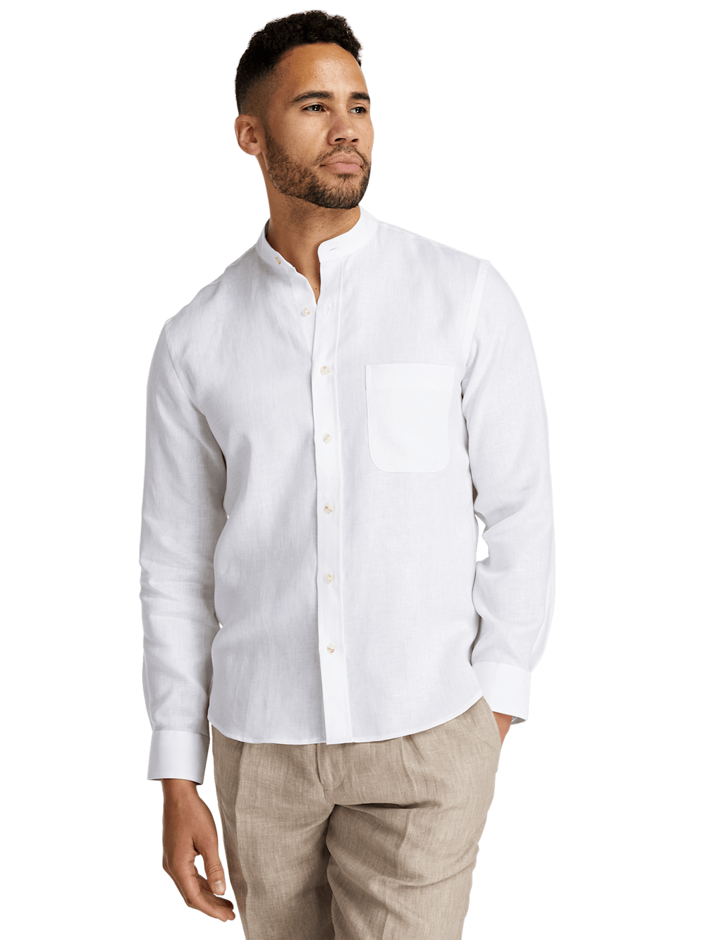 Alternate Image of Linen Solid Casual Shirt-1