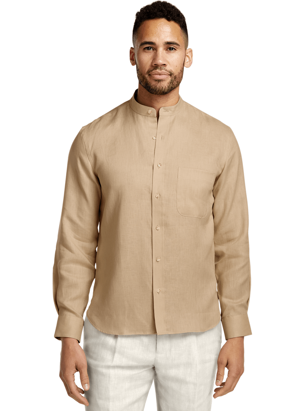 Alternate Image of Linen Solid Casual Shirt-1